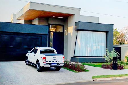 fachada residencial sofisticada