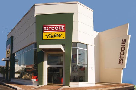 prédio comercial estoque tintas