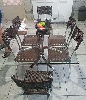 reforma em fibra sintética