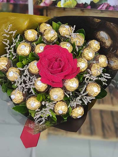 buquê com bombons