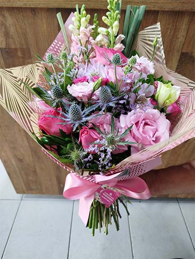 buquê mix de flores nobres