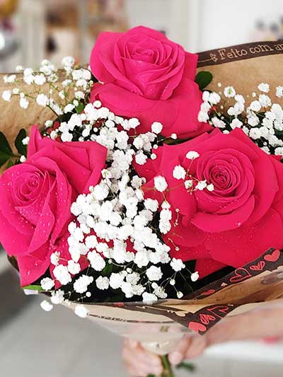 buquê de rosas colombianas