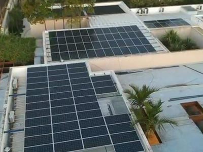Painel solar instalado em residência Painel solar instalado em residência