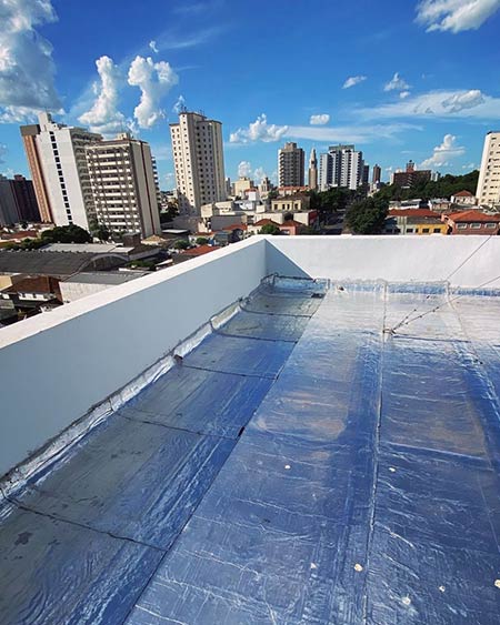 impermeabilização de laje com manta aluminizada
