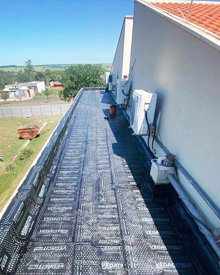 iImpermeabilização de laje com manta asfáltica