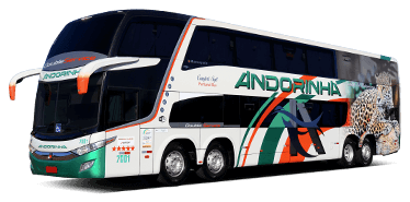 Double Deck Ônibus Andorinha DD Semileito / Leito 60