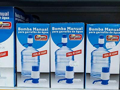 Bomba manual para garrafão de água