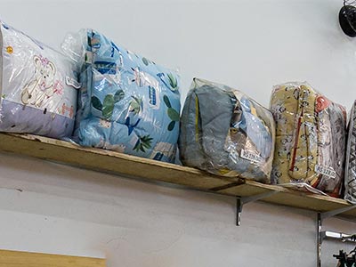 Travesseiros, edredons e artigos de cama