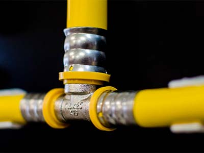 Instalações de rede de gás em pex e cobre pex para gás
