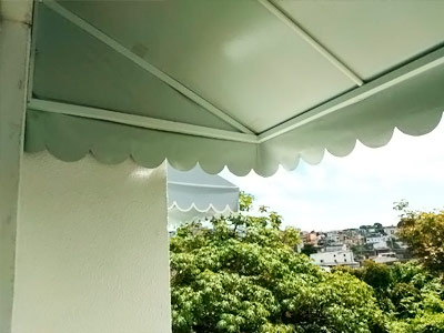 toldo em lona vulcanizada