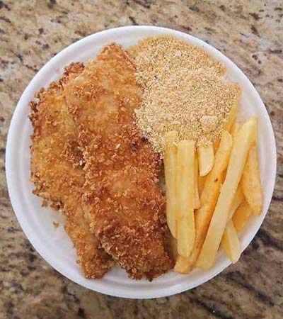 Frango à milanesa frango à milanesa