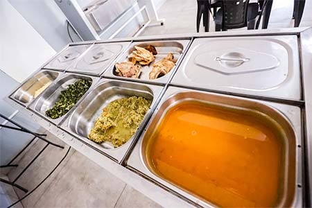 Opções de comida para o almoço comida para o almoço
