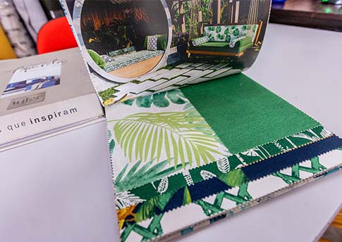 Tecidos decorativos para capas sofás