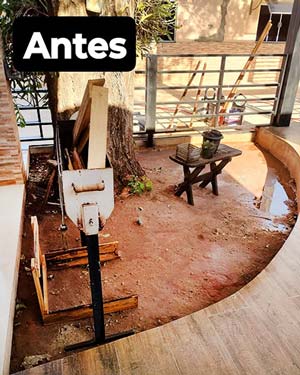 paisagismo antes