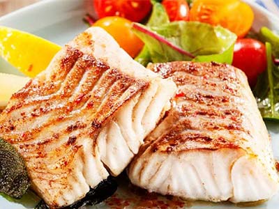 Filé de peixe grelhado filé de peixe grelhado