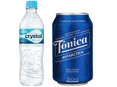 Água com gás e tônica água