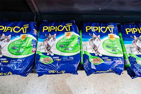 Areia para gatos areia para gato pipicat