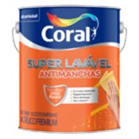 Tinta Coral antimanchas super lavável acrílico premium Eggshell Tinta Coral antimanchas