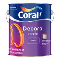Tinta Coral Decora acrílico premium matte fosco Tinta Coral Decora acrílico premium matte fosco