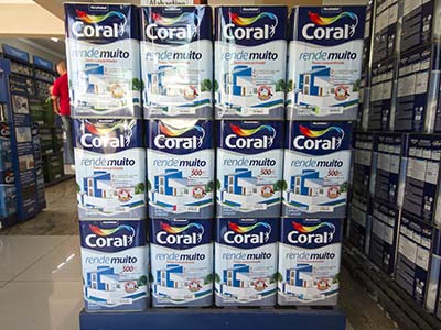 Tinta Coral para interiores com acabamento acrílico fosco standard Tinta Coral para ambientes internos