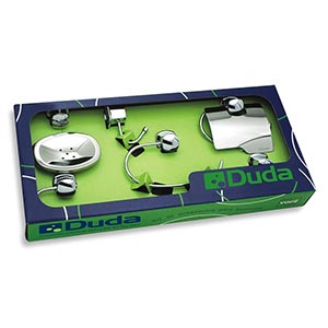 Kit de acessórios banheiro com 5 peças Kit de acessórios banheiro com 5 peças
