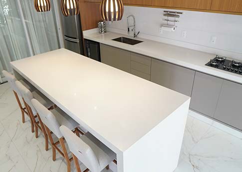 cozinha em quartzo