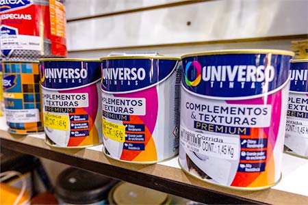 tintas complementos e texturas