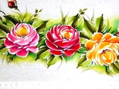 Pintura em pano de prato