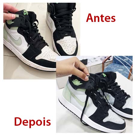 limpeza de tênis limpeza de tênis