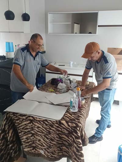 embalagens dos pertences para mudança