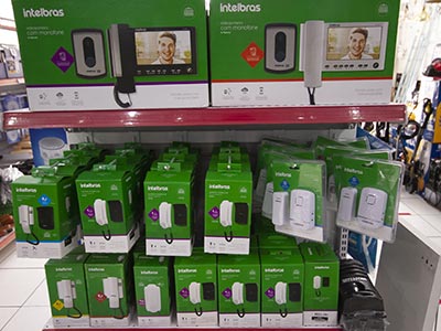 Vídeoporteiro com microfone Vídeoporteiro com microfone