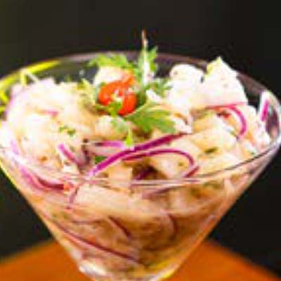 Ceviche de abacaxi Ceviche de abacaxi