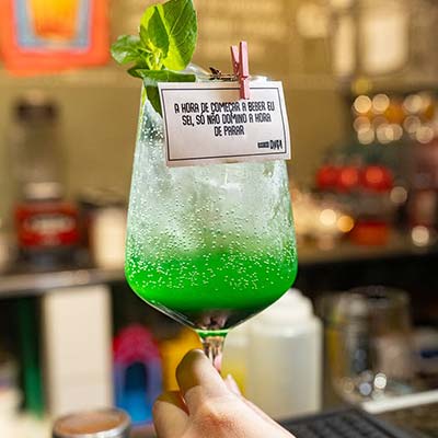 Drink com hortelã Drink com hortelã