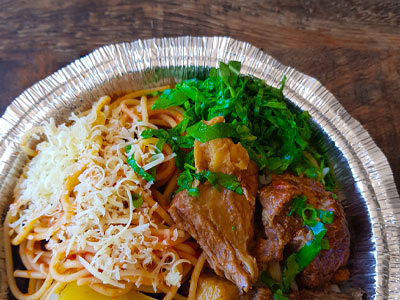 Opções de Marmitas Grande e Pequena Opções de Marmitas Grande e Pequena