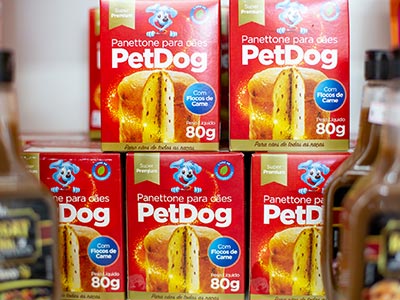 Panetone para cães