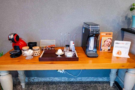 café e água
