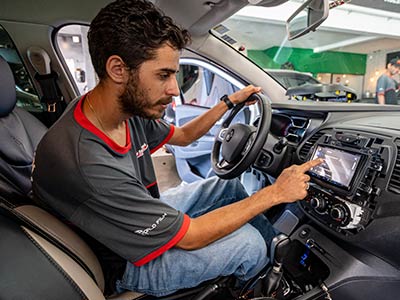 instalação de acessórios automotivos