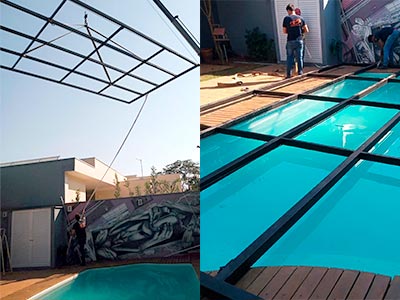 Cobertura de proteção para piscinas Cobertura para piscina