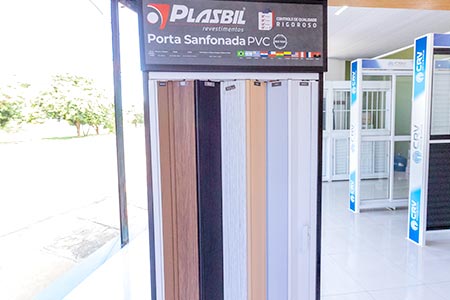 Porta sanfonada PVC porta sanfonada em pvc