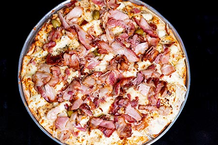 pizza de bacon