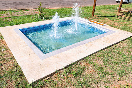 piscina para área de lazer