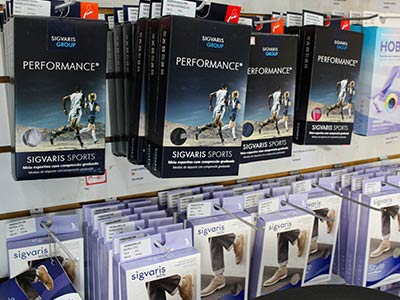 meias esportivas com compressão graduada
