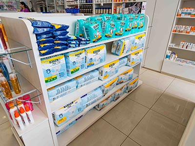 fralda descartável e produtos de higiene pessoal