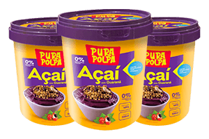 Açaí com guaraná e granola 400 ml
