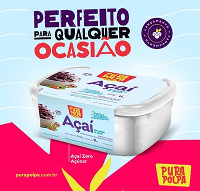 Creme de Açaí Zero Açúcar