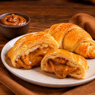 Croissants de doce de leite