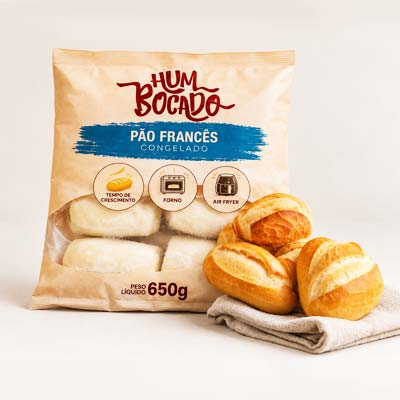 Pão francês congelado