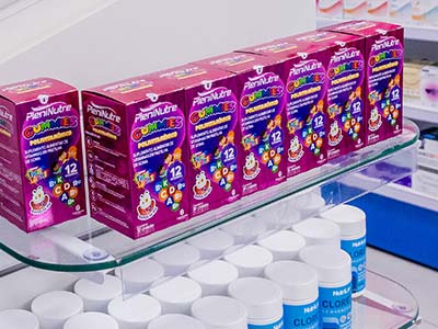 Suplementos alimentar em goma para crianças