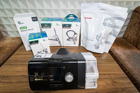Aparelhos contra ronco e apneia do sono Máscara para tratamento da apneia do sono