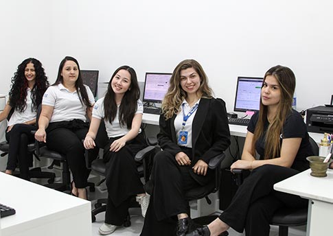equipe de atendimento
